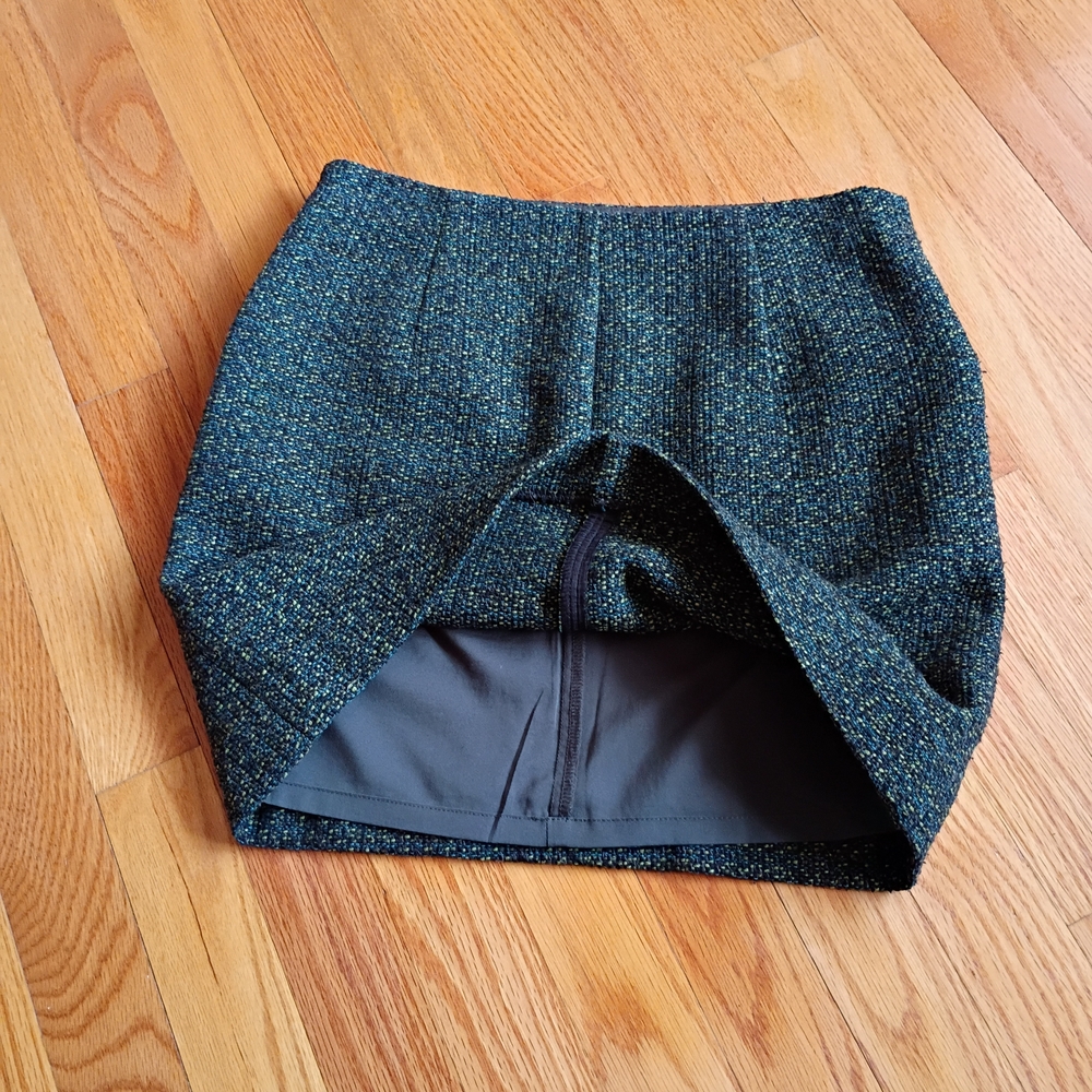 Vintage Outback Red Skirt Women Size 0 Green Mini Lined Pockets - Picture 12 of 15